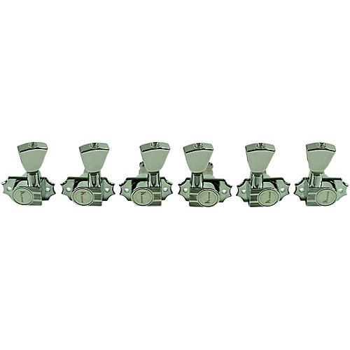 Kluson 3 Per Side Revolution Series G-Mount Metal Keystone Tuning Machines Chrome