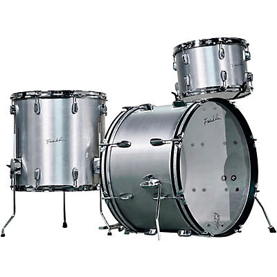 Franklin Drum Company 3-Piece Brushed Aluminum Shell Pack