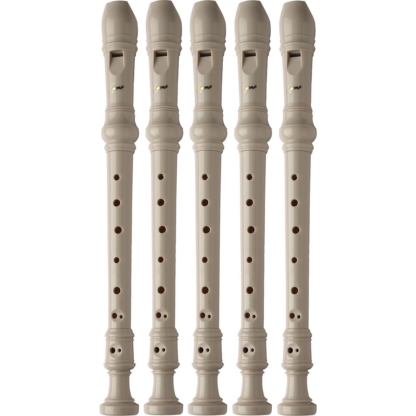 Lyons 3-Piece Recorder Baroque Fingering Ivory 5-Pack | Musician's Friend