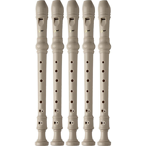 3-Piece Recorder Baroque Fingering Ivory 5-Pack