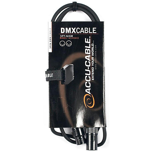 American DJ 3-Pin DMX Lighting Cable 3 ft.
