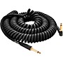 MXR 30' Coil Instrument Cable Straight to Angle 30 ft. Black