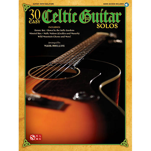 30 Easy Celtic Guitar Solos Easy Guitar Series Softcover with CD