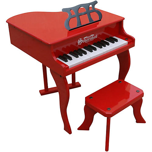 Schoenhut 30-Key Fancy Baby Grand Toy Piano Red