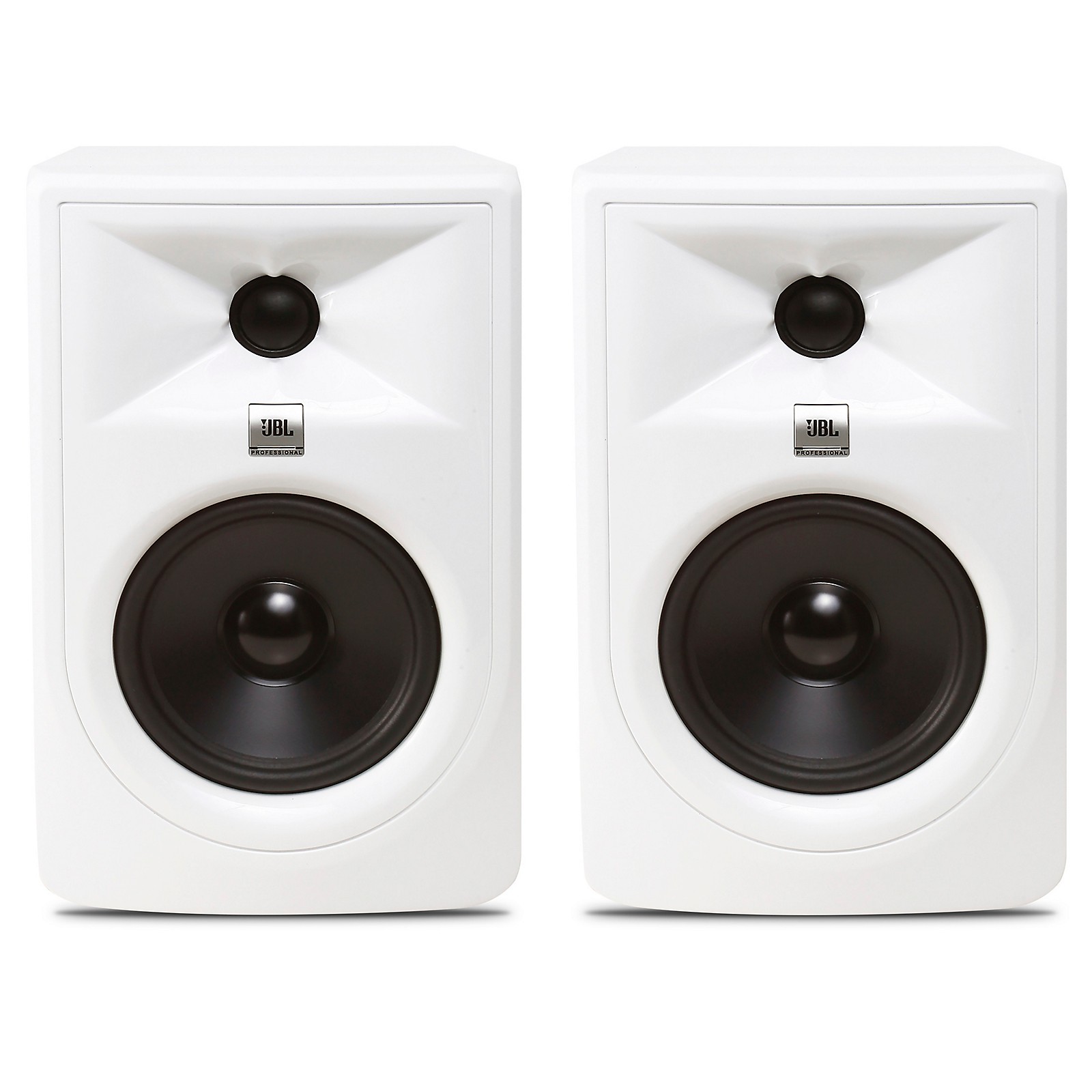 JBL 305P MKII Super White 5" Powered Studio Monitor Pair Musician's