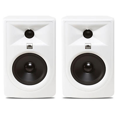 JBL 305P MKII Super White 5" Powered Studio Monitor Pair