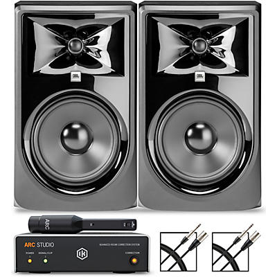 JBL 308P MKII 8" Studio Monitor Pair with IK Multimedia ARC Studio Advanced Room Correction System