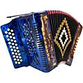 Rossetti 3112 31-Button Diatonic Accordion - FBE, BlackBlue
