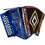 Rossetti 3112 31-Button Diatonic Accordion - FBE, Blue