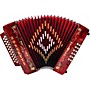 Rossetti 3112 31-Button Diatonic Accordion - FBE, Red