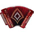 Rossetti 3112 31-Button Diatonic Accordion - GCF, BlackRed