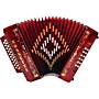 Rossetti 3112 31-Button Diatonic Accordion - GCF, Red