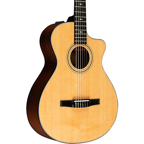 Taylor 312ce-N Grand Concert Nylon-String Acoustic-Electric Guitar Natural