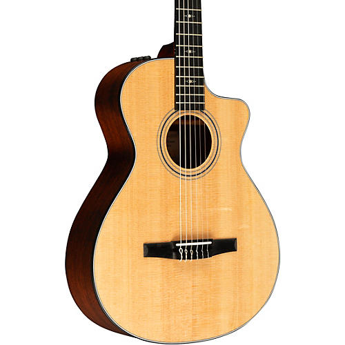 Taylor 312ce-N Grand Concert Nylon-String Acoustic-Electric Guitar Natural