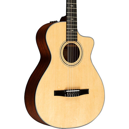 Taylor 312ce-N Grand Concert Nylon-String Acoustic-Electric Guitar Natural