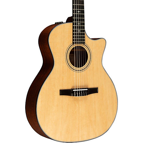 Taylor 314ce-N Grand Auditorium Nylon-String Acoustic-Electric Guitar Natural