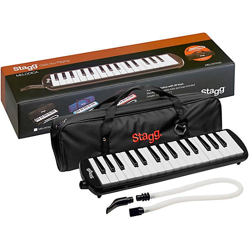 Stagg 32 Key Melodica with Gig Bag Black