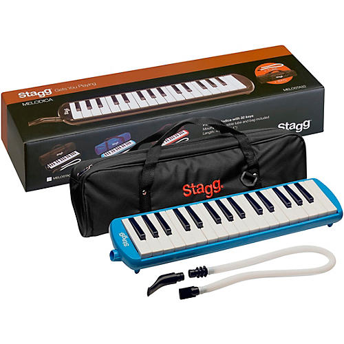 Stagg 32 Key Melodica with Gig Bag Blue