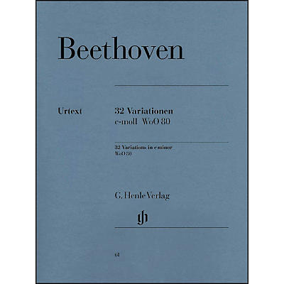 G. Henle Verlag 32 Variations C Minor WoO 80 By Beethoven