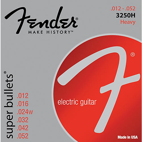 3250H Nickel-Plated Steel Bullet-End Electric Strings - Heavy