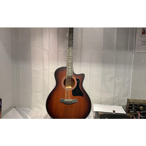 Taylor 326ce Baritone-8 Special Edition Grand Symphony Acoustic Electric Guitar Shaded Edge Burst