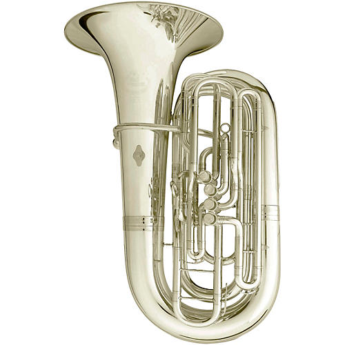 B&S 3301 Series 4-Valve 4/4 BBb Tuba Silver plated
