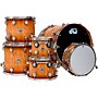 DW 333 Collector's Series Exotic 6-Piece Drum Shell Pack - Almond Burst Over Quilted Heartwood Maple
