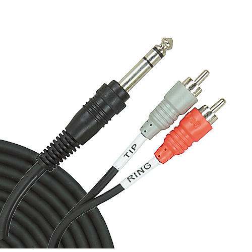Hosa TRS-201 Insert Cable, 1/4 In TRS To Dual RCA, 1 M - Foto 7