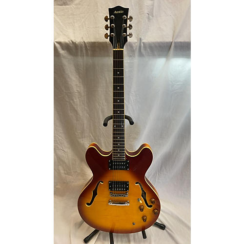 Austin 335 Hollow Body Electric Guitar Cherry Sunburst