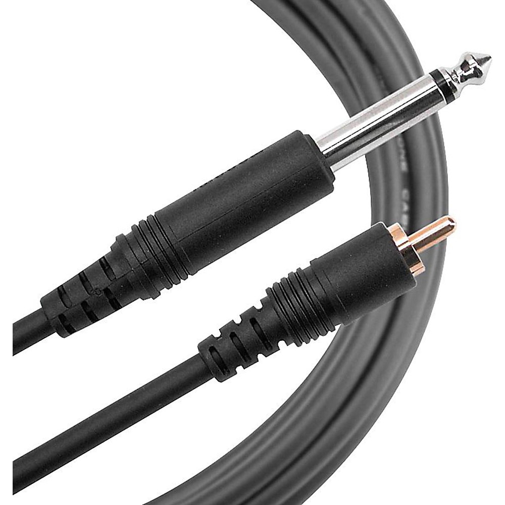 Mogami Pure Patch RCA to 1/4" Mono Hi-Definition Patch Cable 15 ft.s - Cables & Snakes - PURE PATCH PR-15 Black