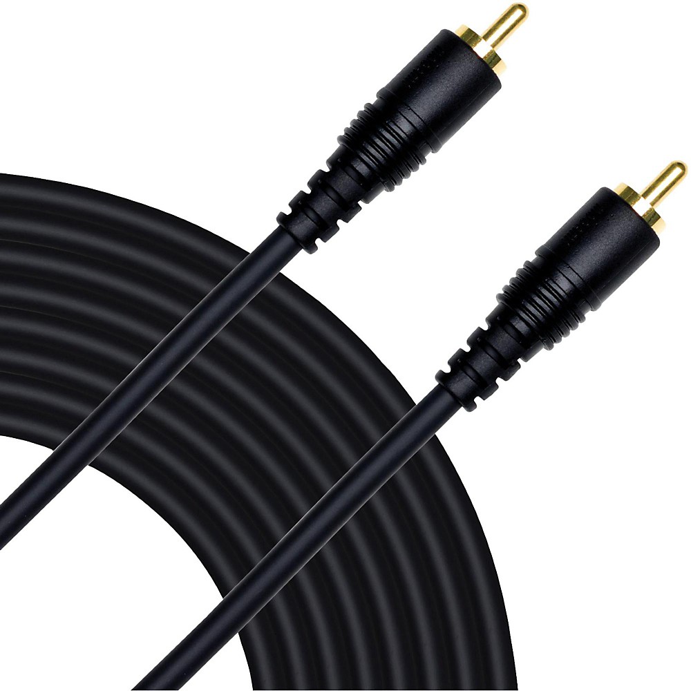 Mogami Pure Patch RCA to RCA Mono Hi-Definition Patch Cable 10 ft Black
