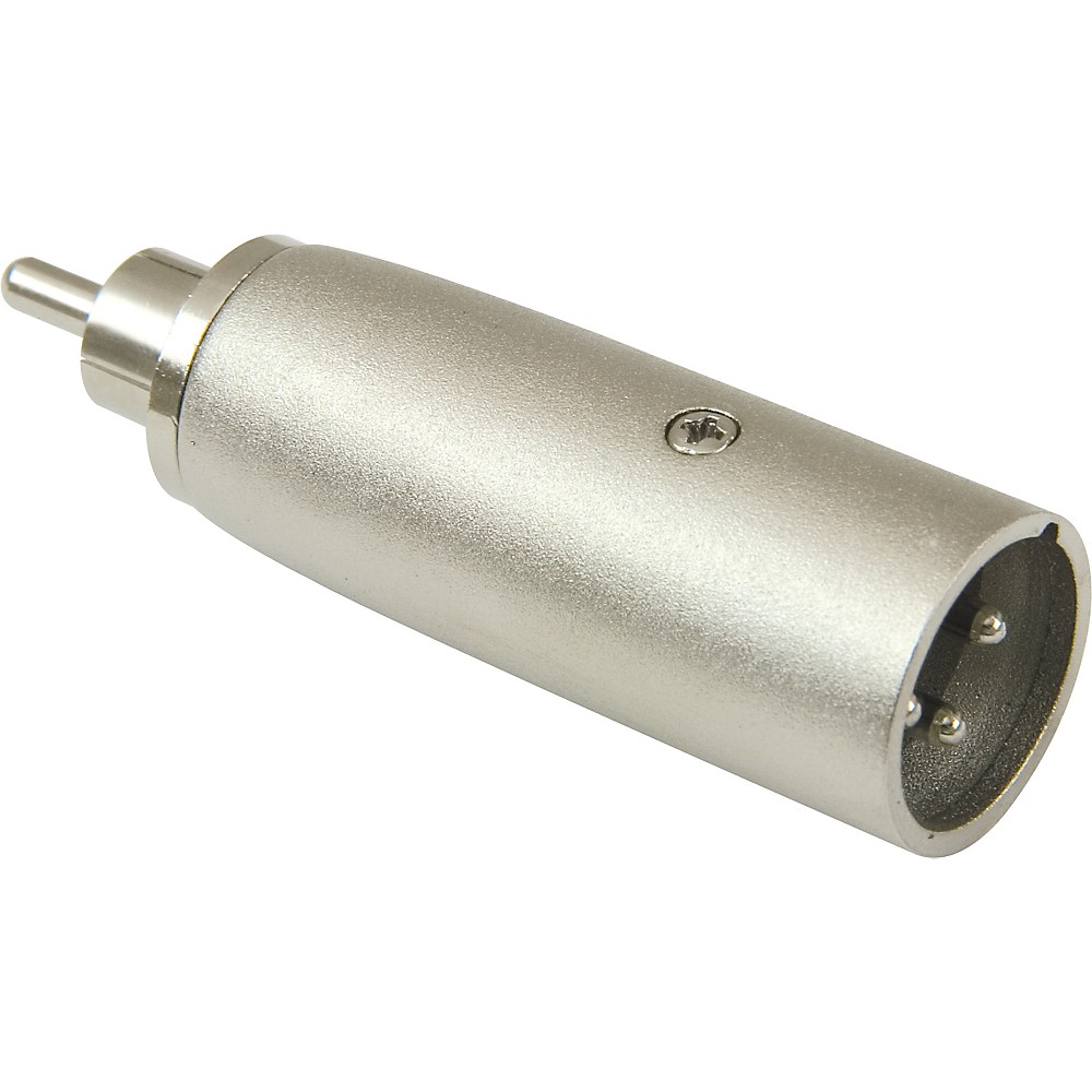 American Recorder Technologies XLR Male to RCA Male Adapter Nickels - Cables & Snakes - MPA-639 Nickle