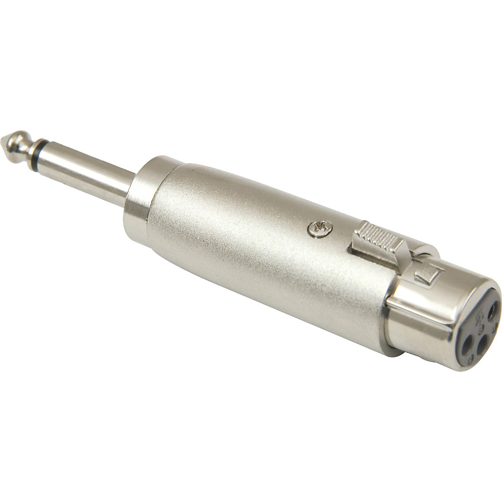 American Recorder Technologies XLR Female to 1/4" Male Mono Adapter Nickels - Cables & Snakes - MPA-636 Nickle