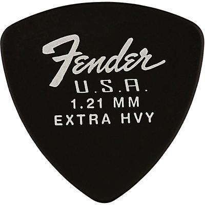 Fender 346 Dura-Tone Delrin Pick (12-Pack), Black