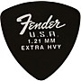 Fender 346 Dura-Tone Delrin Pick (12-Pack), Black 1.21 mm 12 Pack