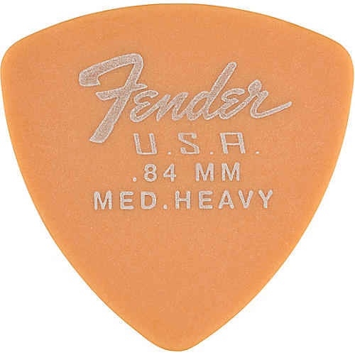 Fender 346 Dura-Tone Delrin Pick (12-Pack), Butterscotch Blonde .84 mm 12 Pack