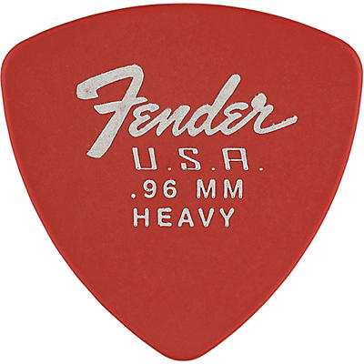 Fender 346 Dura-Tone Delrin Pick (12-Pack), Fiesta Red