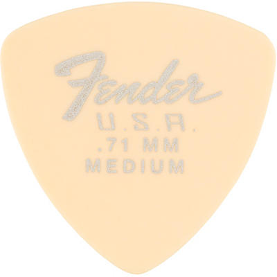 Fender 346 Dura-Tone Delrin Pick (12-Pack), Olympic White