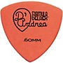 D'Andrea 346 Guitar Picks Rounded Triangle Delrex Delrin - One Dozen Orange .60 mm