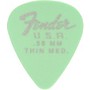 Fender 351 Dura-Tone Delrin Pick (12-Pack), Surf Green .58 mm 12 Pack