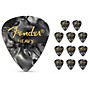 Fender 351 Premium Celluloid Guitar Picks 12-Pack - Black Moto Heavy