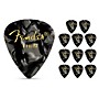 Fender 351 Premium Celluloid Guitar Picks 12-Pack - Black Moto Thin