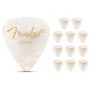 Fender 351 Premium Celluloid Guitar Picks 12-Pack - White Moto Thin