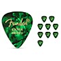 Fender 351 Premium Celluloid Guitar Picks  (12-Pack) Green Moto X-Heavy