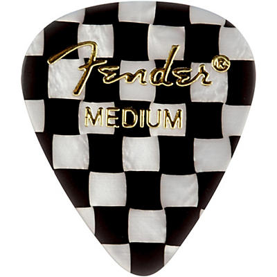Fender 351 Shape Premium Picks, Checker Celluloid