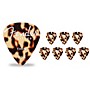 Fender 351 Shape Tortuga Ultem Guitar Picks (8-Pack), Tortoise Shell Thin