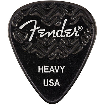 Fender 351 Shape Wavelength Celluloid Guitar Picks (6-Pack), Black