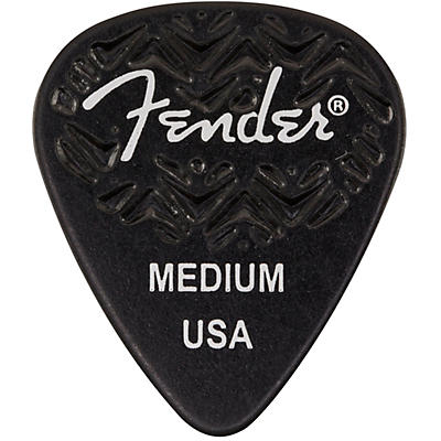 Fender 351 Shape Wavelength Celluloid Guitar Picks (6-Pack), Black