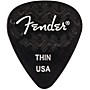 Fender 351 Shape Wavelength Celluloid Guitar Picks (6-Pack), Black Thin