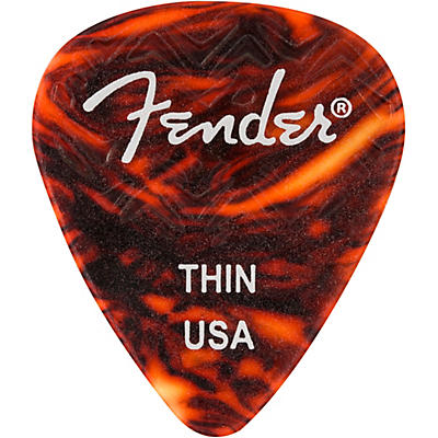 Fender 351 Shape Wavelength Picks (6-Pack), Tortoise Shell